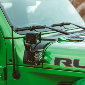 Rigid Industries JL Cowl Mount Short Standoff Kit for 2018-2025 Wrangler JL & 2020-2025 Gladiator JT