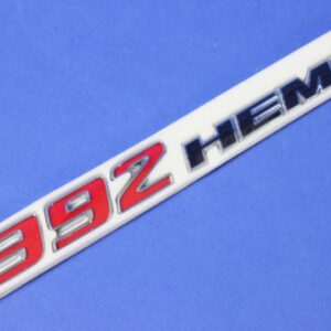 Mopar Red and Black 392 Hemi Badge