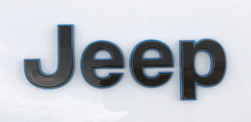 Mopar Black and Blue Jeep Hood Badge for the 2023-2025 Grand Cherokee 4xe WL