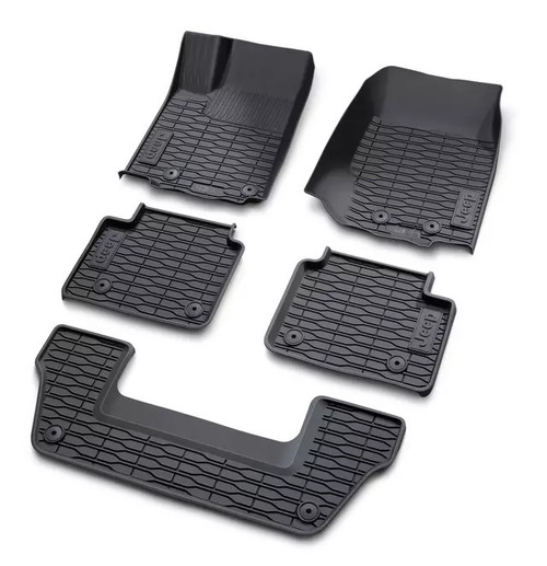 Mopar All-Weather Rubber Mats for 2021-2025 Grand Cherokee L & 2022-2025 Grand Cherokee WL