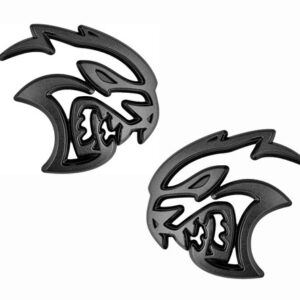 Mopar Grey and Black HellCat Badge