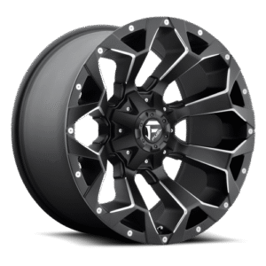 Fuel Off-Road D546 Assault Black and Milled Wheel for 2007-2019 Wrangler JK/JL and 2020 Gladiator JT