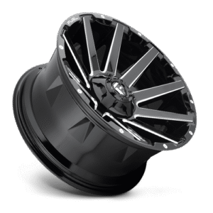 Fuel Off-Road D615 Contra Gloss Black & Milled Wheel for 2007-2019 Wrangler JK/JL and Gladiator JT