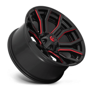 Fuel Off-Road Rage Gloss Black w/ Candy Red for 2007-2020 Wrangler JK/JL and 2020 Gladiator JT