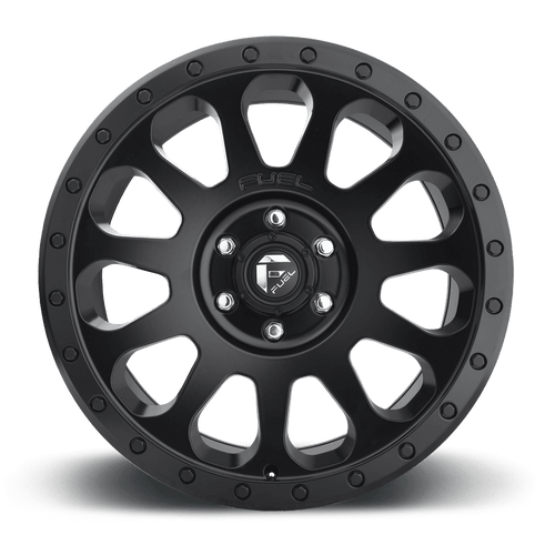 Fuel Off-Road Vector Matte Black Wheel for 2007-2020 Wrangler JK/JL & 2020 Gladiator JT