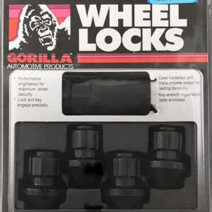Gorilla Automotive Black 14mm x 1.50 Factory Style Bulge Lug Nuts and Wheel Lock kit for 2011-2022 Grand Cherokee WK2, 2021-2025 Grand Cherokee L & WL & 2020-2025 Gladiator JT with Factory Style Wheels (set of 16 lugs and 4 locking lugs)