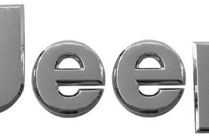 Mopar Chrome Jeep Badge Decal for 2005-2010 Grand Cherokee WK, 2005-2007 Liberty KJ, and 2014-2018 Cherokee KL