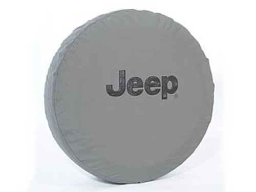 Mopar Jeep Logo Khaki Spare Tire Cover for 1997-2006 Wrangler TJ, 2007-2018 Wrangler JK, and 2002-2007 Liberty KJ