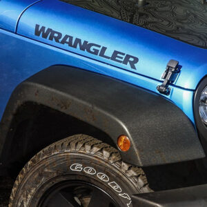 Mopar Jeep Wrangler Low Gloss Black Hood Decal for 2007-2018 Wrangler JK