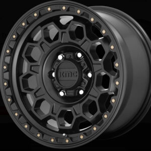 KMC Wheels KM545 Trek Wheel in Satin Black for 2007-2018 Wrangler JK, 2018-2025 Wrangler JL & 2020-2025 Gladiator JT