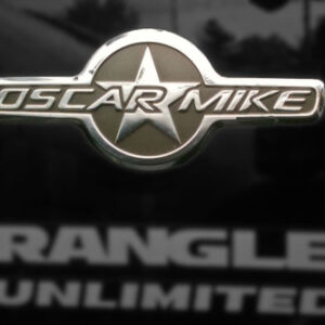 Mopar Oscar Mike Badge Decal for 2007-2018 Wrangler JK