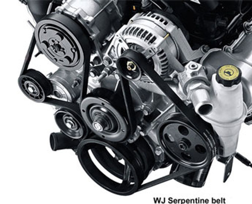 Mopar Serpentine Belt for 4.0L for 2000-2006 Wrangler TJ and 1999-2004 Grand Cherokee WJ