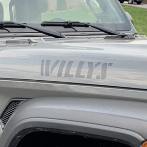 Mopar Willys Hood Decal for the 2018-2025 Wrangler JL and 2020-2025 Gladiator JT